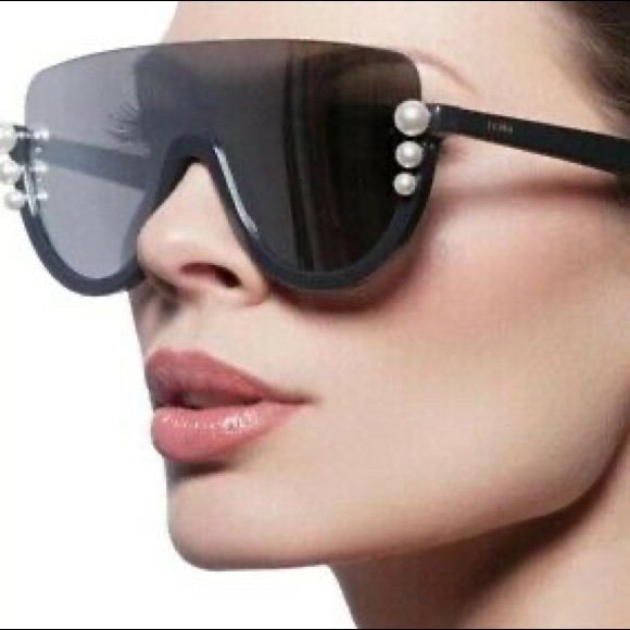 fendi ribbon and pearl sunglasses